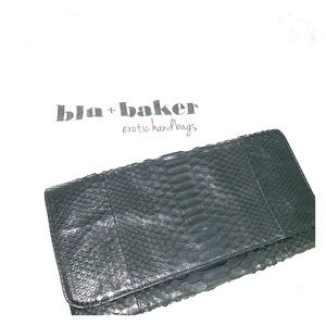 Blu+Baker python clutch